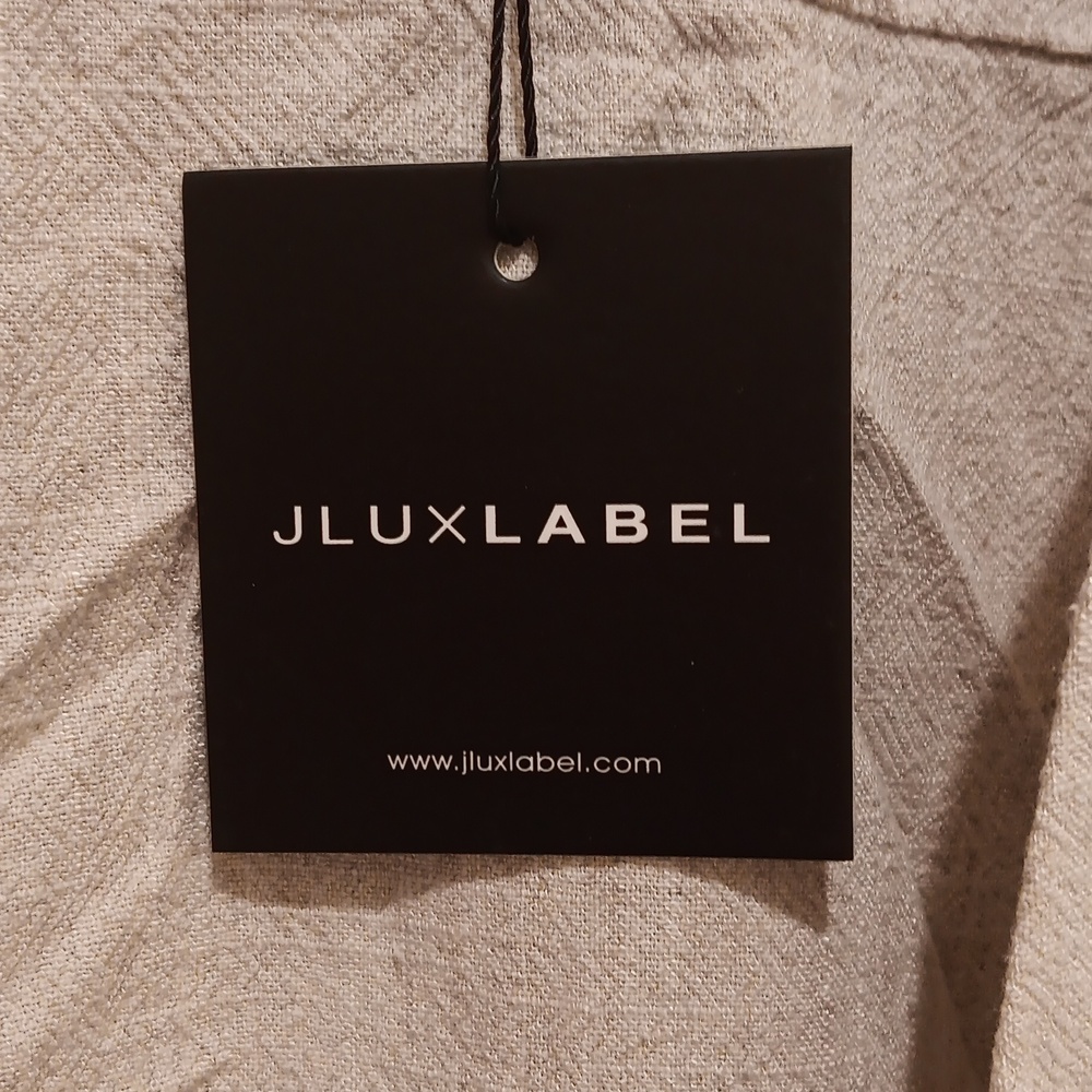 NWT, JLUX Label Linen Top - Picture 6 of 9